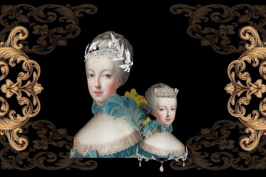 Photographie intitulée "Marie Antoinette R" par Xtofer, Œuvre d'art originale, Photographie numérique