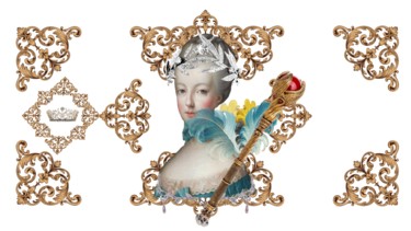 Photographie intitulée "Marie Antoinette R 1" par Xtofer, Œuvre d'art originale, Photographie numérique
