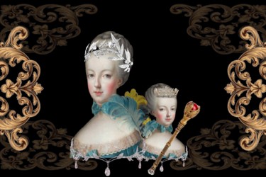 Photographie intitulée "Marie Antoinette R2" par Xtofer, Œuvre d'art originale, Photographie numérique