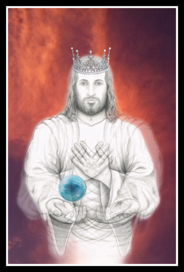 Photographie intitulée "Jesus Lord Of LORDS" par Xtofer, Œuvre d'art originale, Photographie numérique