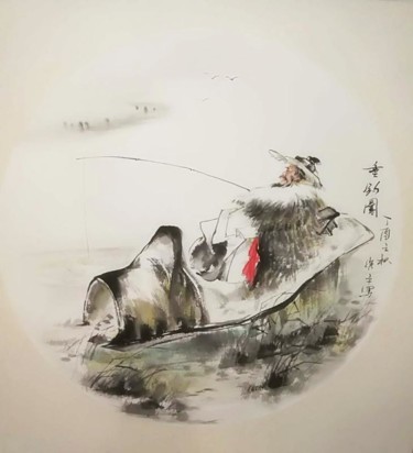 Schilderij getiteld "Xu Ping Chinese Pai…" door Ping Xu Xu Ping, Origineel Kunstwerk, Inkt