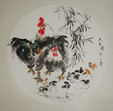 Xu Ping's Chinese Paintings: Lucky Charts Painting titled "Xu Ping's Chinese P…" by Ping Xu 徐平, Original Art, Pigments