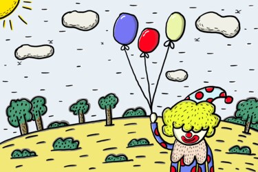 "red balloon-1" başlıklı Tablo 徐 毅 tarafından, Orijinal sanat, 2D Dijital Çalışma
