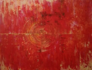 Painting titled "Ancrage" by Xuan Mai Ly, Original Artwork, Acrylic