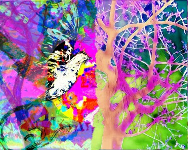 Arts numériques intitulée "arbre de vie" par Xuélie.S, Œuvre d'art originale, Peinture numérique