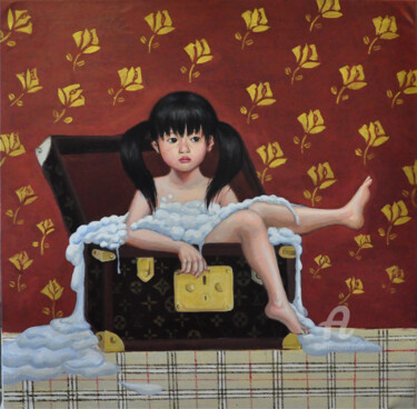 Peinture intitulée "luxe" par Zhangxuewei, Œuvre d'art originale