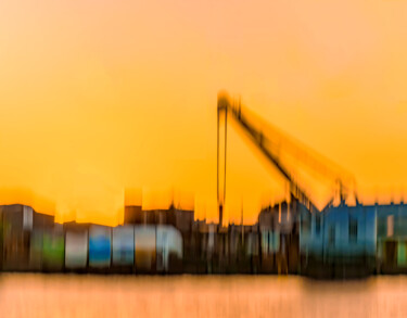 Фотография под названием "Harbour Scene" - Mossart, Подлинное произведение искусства, Цифровая фотография