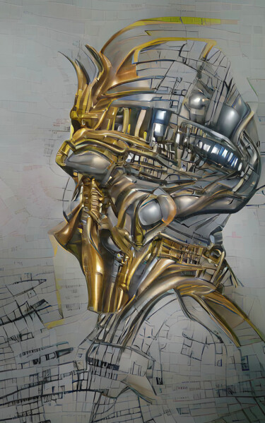 Arte digital titulada "Alien Leader" por Mossart, Obra de arte original, Pintura Digital