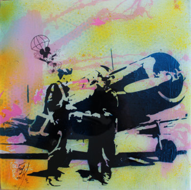 Us Dream Peinture intitulée "Us Dream" par Yann Fredericque, Œuvre d'art originale, Pochoir