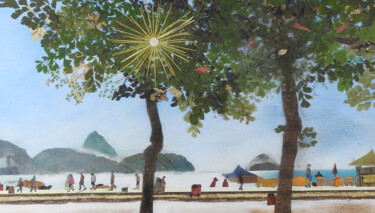 Colagens intitulada "Rio de Janeiro" por Y. Itogawa, Obras de arte originais