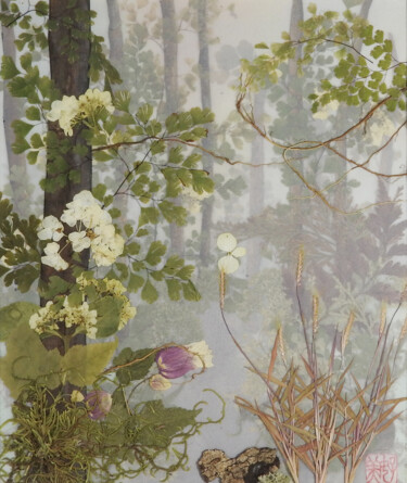 Pintura intitulada "Floresta Encantada…" por Y. Itogawa, Obras de arte originais
