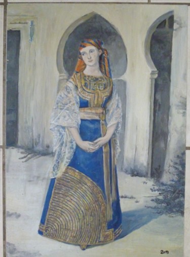 Painting titled "orientale" by Y.-P. J., Original Artwork, Oil