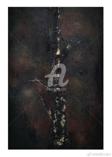 Collages intitolato "Root" da Echo He, Opera d'arte originale, Acrilico