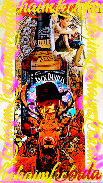 Digital Arts titled "Léchaim-Jack-Daniel" by Yaacov Ye'Hezkel Corda, Original Artwork, 2D Digital Work