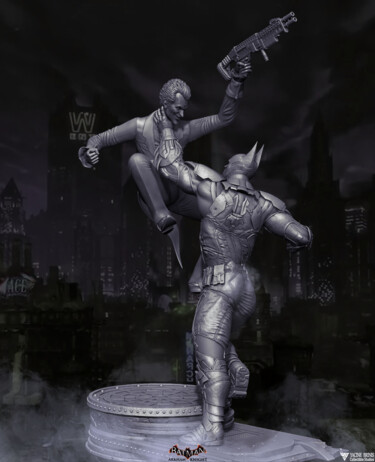 Arts numériques intitulée "Batman Arkham Knigh…" par Yacine Brinis, Œuvre d'art originale, Modélisation 3D
