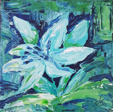 Pintura intitulada "Lily floower" por Yael Olga Benin, Obras de arte originais, Acrílico