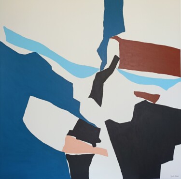 Peinture intitulée "LAGON" par Yaëlle Perez, Œuvre d'art originale, Acrylique