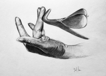 Drawing titled "Cliteros X" by Yaël Moon, Original Artwork, Pencil