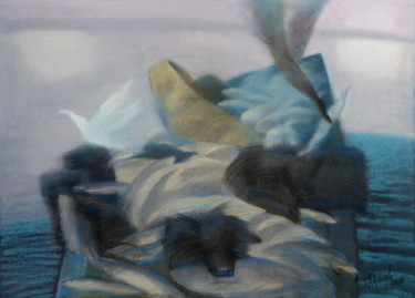 Картина под названием "Туман" - Yuri Afonov, Подлинное произведение искусства, Пастель