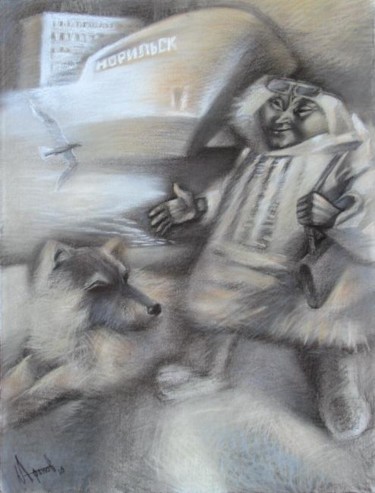 Painting titled "Здравствуй" by Yuri Afonov, Original Artwork