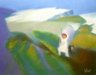 Painting titled "Льды уходят" by Yuri Afonov, Original Artwork, Other