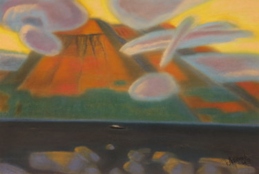 Картина под названием "Шаман-гора. Озеро Л…" - Yuri Afonov, Подлинное произведение искусства, Другой