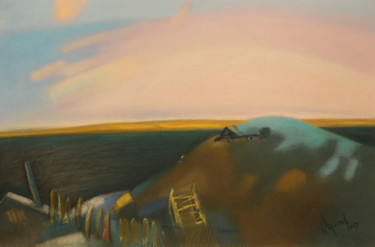 Картина под названием "Авамская тундра. Бе…" - Yuri Afonov, Подлинное произведение искусства, Другой
