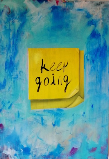 "keep going" başlıklı Tablo Yağmur Turan tarafından, Orijinal sanat, Akrilik
