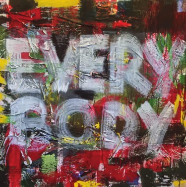 Peinture intitulée "everybody" par Yağmur Turan, Œuvre d'art originale, Collages