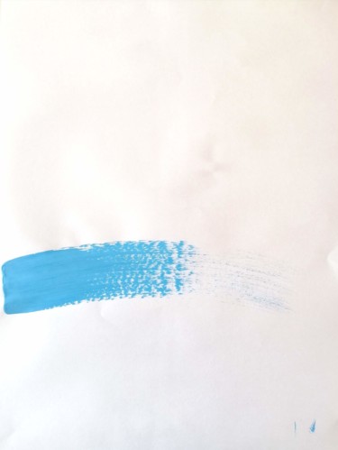 Peinture intitulée "Blue Abstraction no…" par Yağmur Turan, Œuvre d'art originale, Acrylique