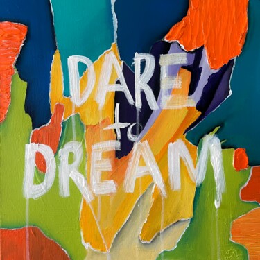 Painting titled "Dare to dream" by Yağmur Turan, Original Artwork, Acrylic