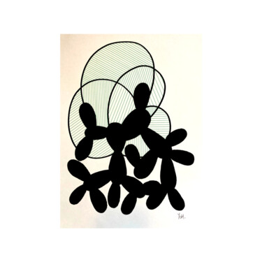 Succulents cactus 06 Drawing titled "Succulents cactus 06" by Yahia Ouled Moussa, Original Art, Ink