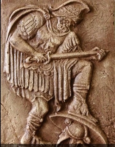 Картина под названием "Воин" - Геннадий Бох, Подлинное произведение искусства