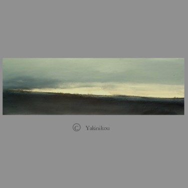 Painting titled "Sans titre paysage" by Yakinikou, Original Artwork, Oil