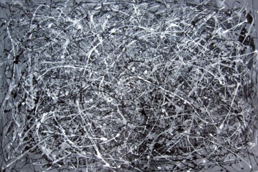 Peinture intitulée "Abstract F01" par Yakir Zendo, Œuvre d'art originale, Huile