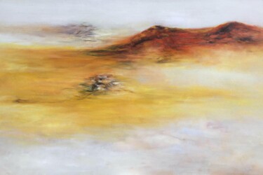 Painting titled "Mountain Far 001" by Yakir Zendo, Original Artwork, Oil