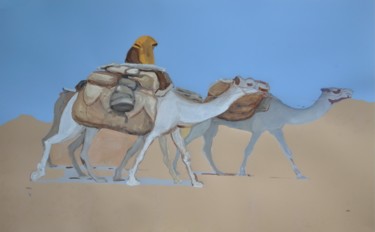 Malerei mit dem Titel "Caravan" von Svitlana Yatsenko, Original-Kunstwerk, Airbrush