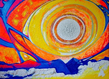 Картина под названием ""Sunraise"" - Svitlana Yatsenko, Подлинное произведение искусства, Акрил Установлен на Деревянная рам…
