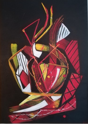 Pintura titulada "Esprit-libre.jpg" por Yakout Habri, Obra de arte original, Acrílico