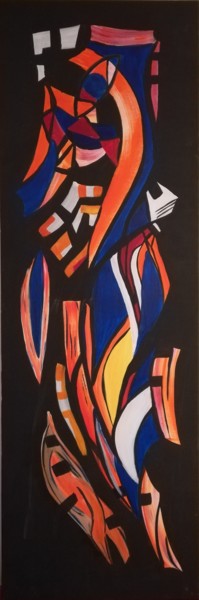Картина под названием "Sombre Lumière-40x1…" - Yakout Habri, Подлинное произведение искусства, Акрил