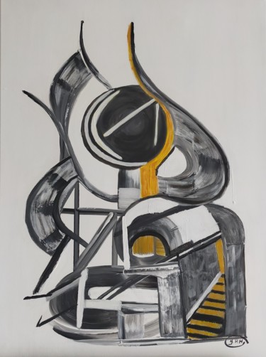Peinture intitulée "Elévation, le chemi…" par Yakout Habri, Œuvre d'art originale, Acrylique