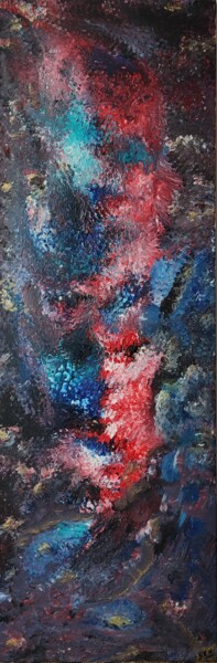 Painting titled "Abyss 1" by Yakout Habri, Original Artwork, Acrylic