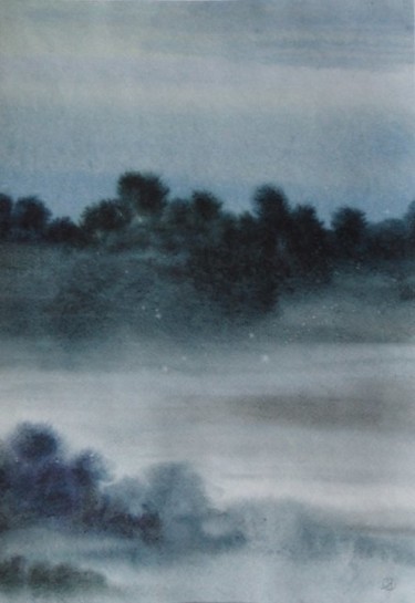 Рисунок под названием "Fog" - Olga Yakubouskaya, Подлинное произведение искусства