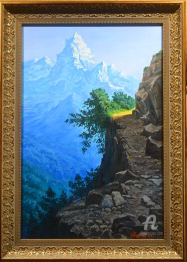 Картина под названием "Тропа" - Игорь Якунин, Подлинное произведение искусства, Масло