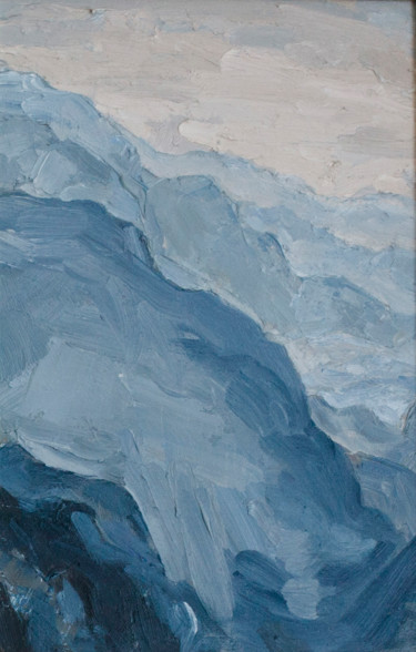 Картина под названием "mountains" - Lily Yakupova, Подлинное произведение искусства, Масло
