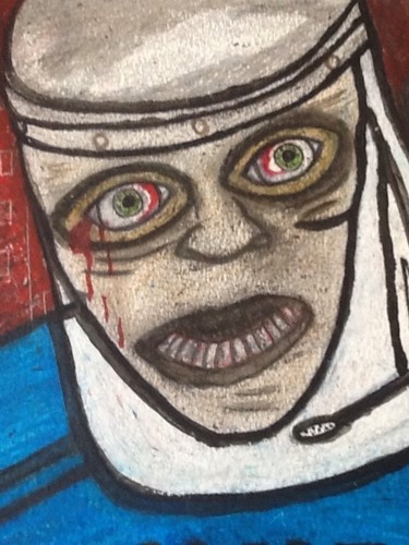 Painting titled "Zombis" by Yale Quiles, Original Artwork