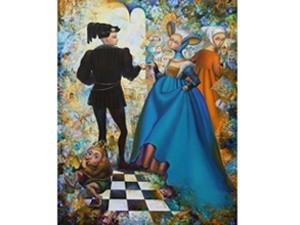 Peinture intitulée "Chagrin d'amour" par Yambykh, Œuvre d'art originale