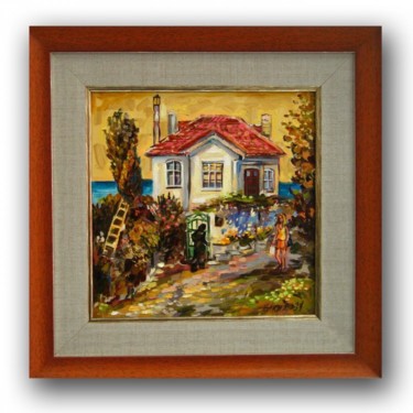 Painting titled "Summer House by Res…" by Gallery Yamelievi Yameliev, Original Artwork
