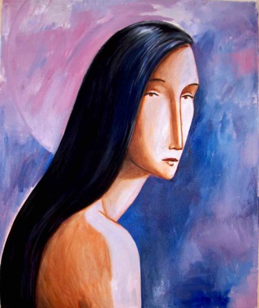 Painting titled "Marie madeleine" by Yan Vita, Original Artwork, Acrylic