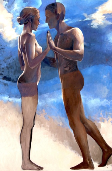 Malerei mit dem Titel "Quelques temps aprè…" von Yan Vita, Original-Kunstwerk, Acryl